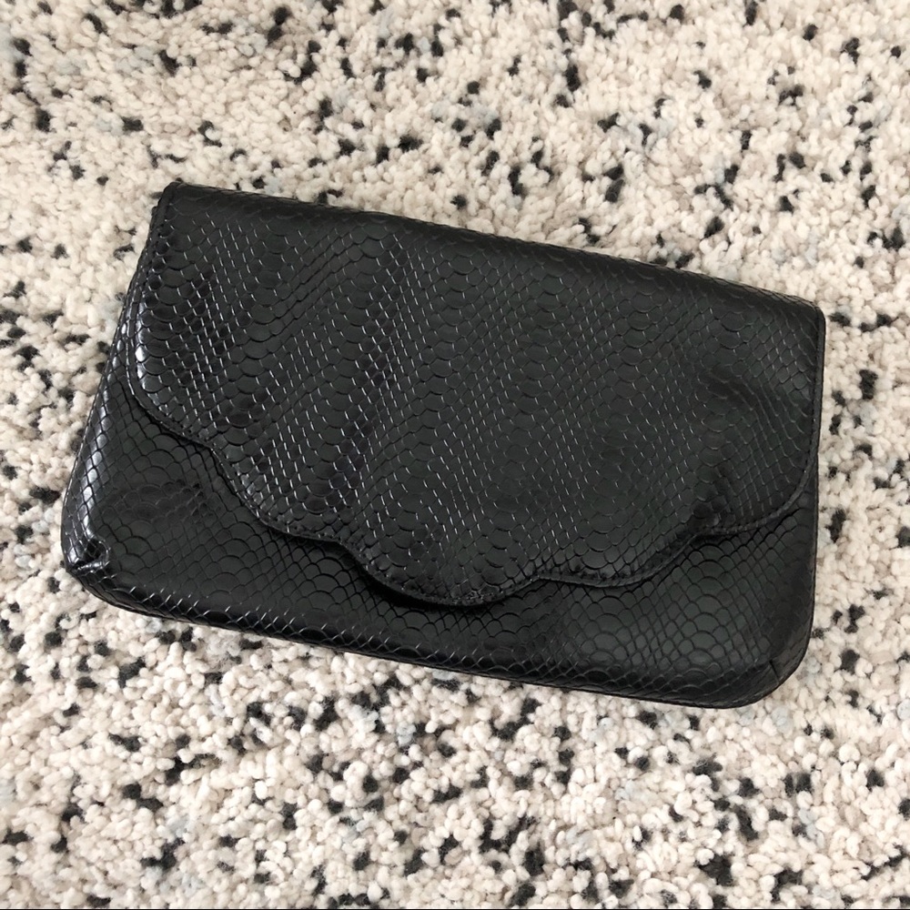 ASOS Scallop Croc Clutch